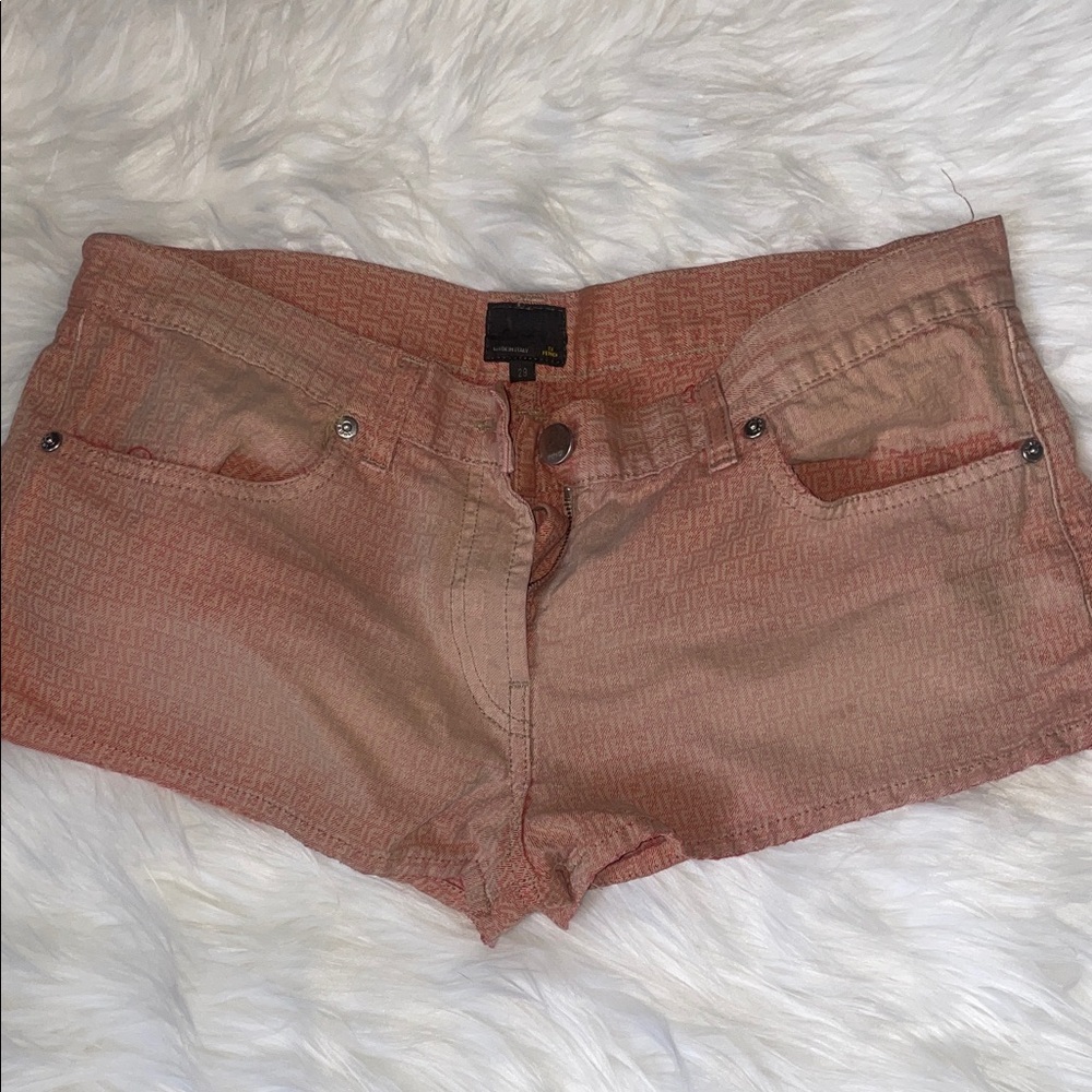 Fendi Pink Jean Shorts for Women